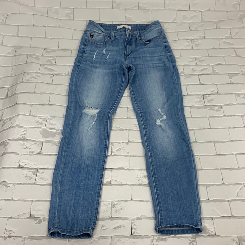 KanCan Estilo Skinny Distressed Jeans Size 9/28 Light wash Stretch